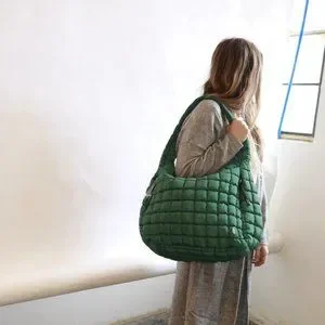 Brand New Free People FP Movement Quilted Carryall Backpack - Fuji Jade Green seriously LOVE it as a diaper bag! #freepeople #diaperbag  main image 3
